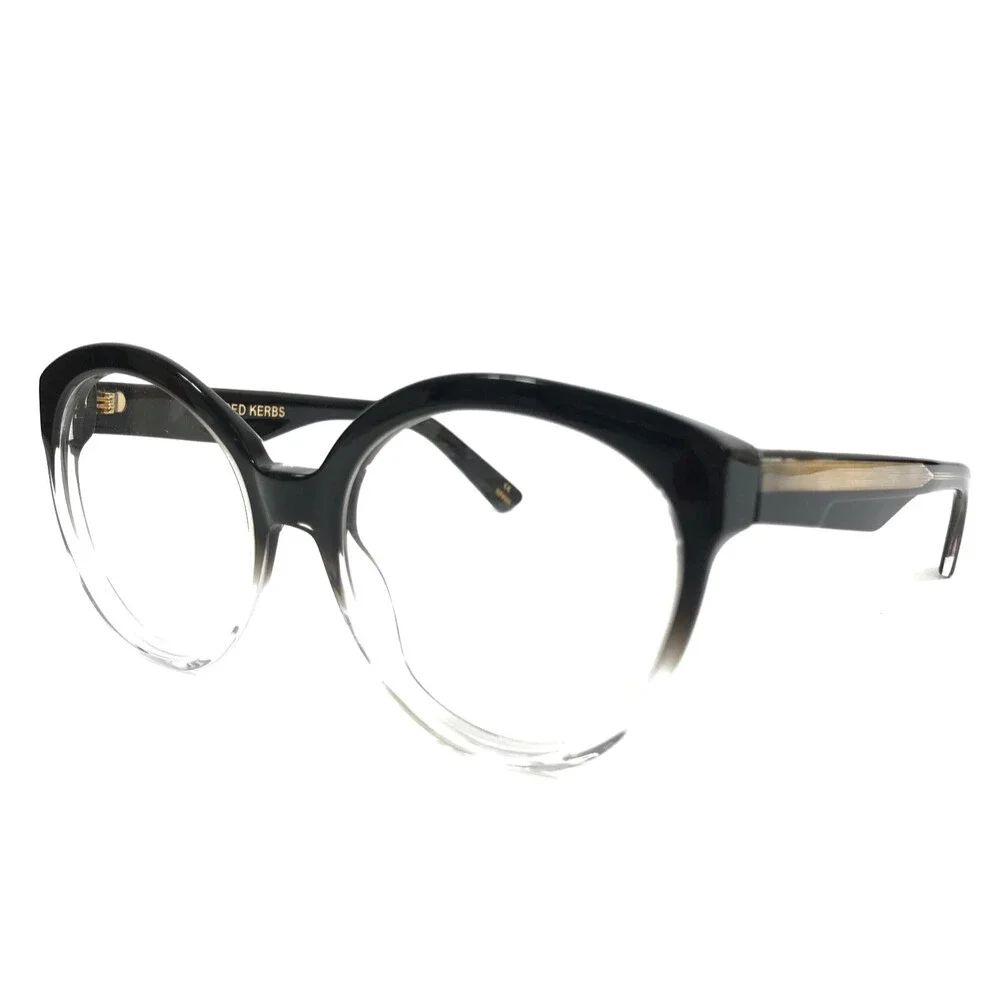 Alfred Kerbs Eyeglasses Frames ANDREA BK Black Gradient Round Full Rim 53-18-143